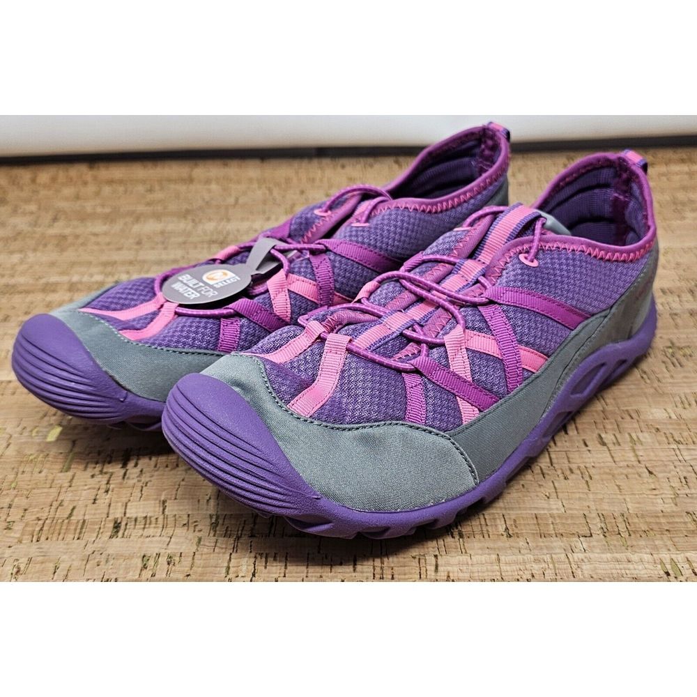 Merrell Hydro‎ Lagoon Sandal Kids 7 Pull On Outdoor Water Purple Pink Shoe
